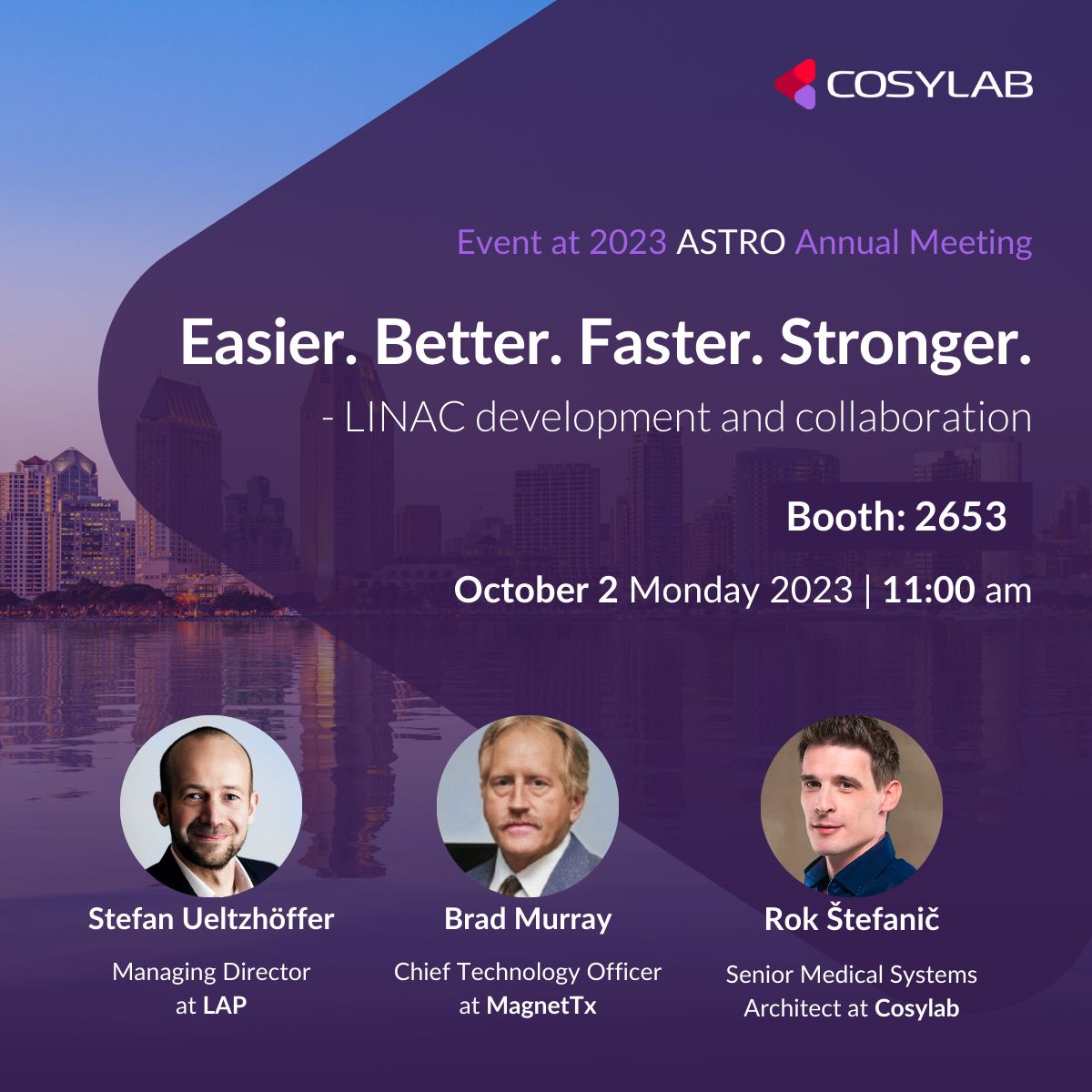 Meet us at ASTRO in San Diego! Cosylab